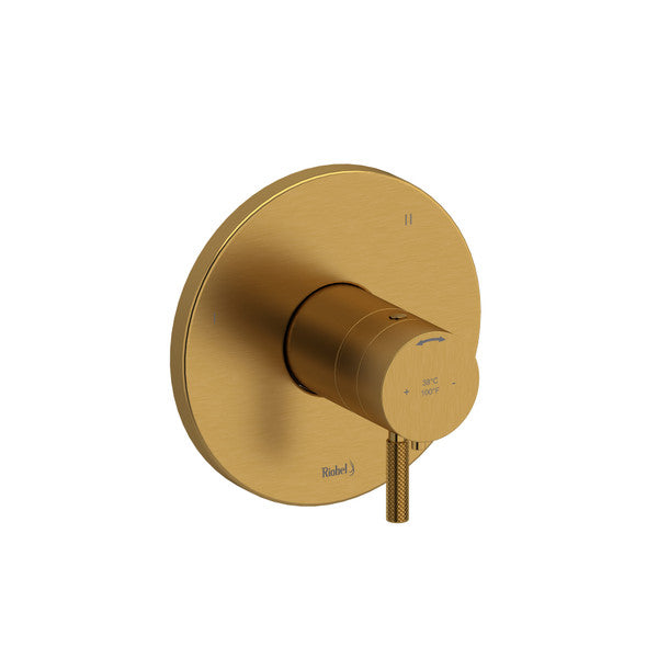 Modern gold wall-mounted faucet