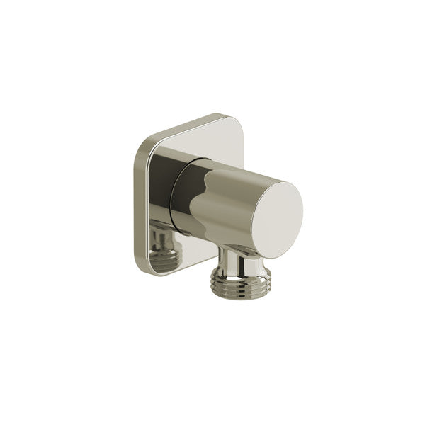 Modern wall-mounted faucet with a sleek design.