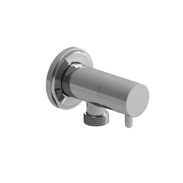 Chrome wall-mounted water valve
