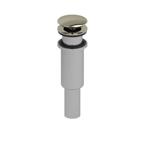 Sink drain assembly with a polished metal stopper