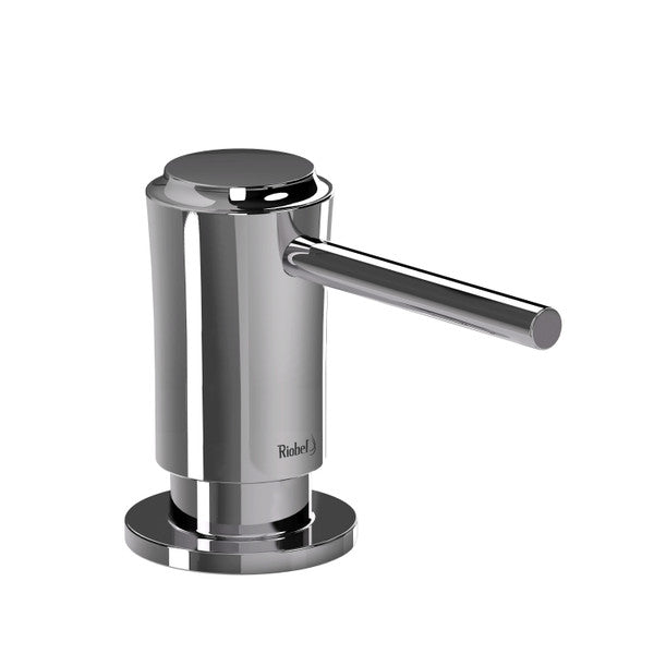 Chrome soap dispenser with lever handle