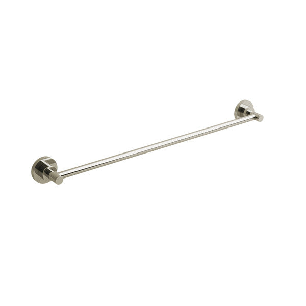Stainless steel towel bar mounted on the wall