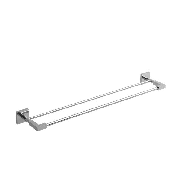 Double towel bar with sleek modern design