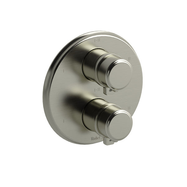 Modern shower control knobs with a circular base