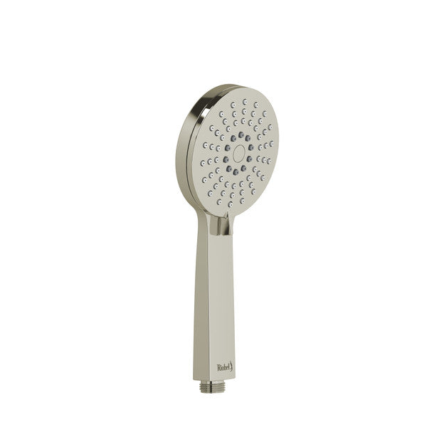 Silver handheld shower head