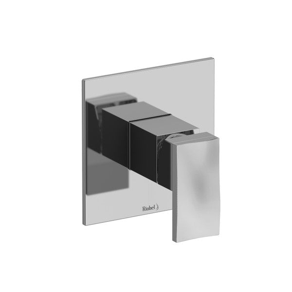 Modern chrome wall-mounted faucet with a sleek design