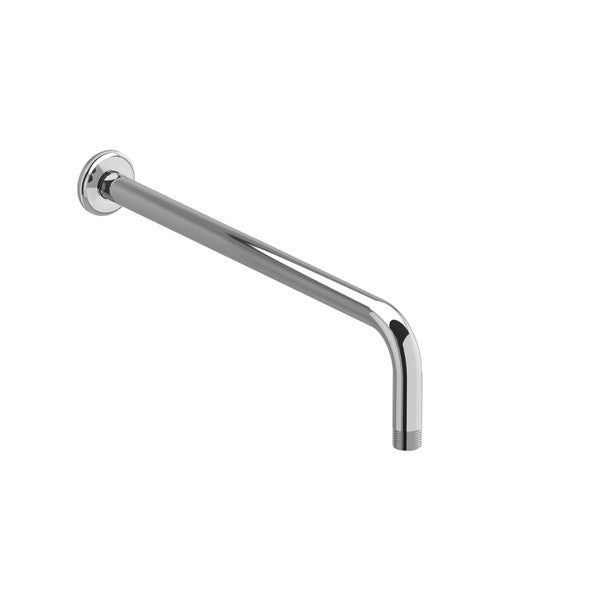 Chrome wall-mounted shower arm
