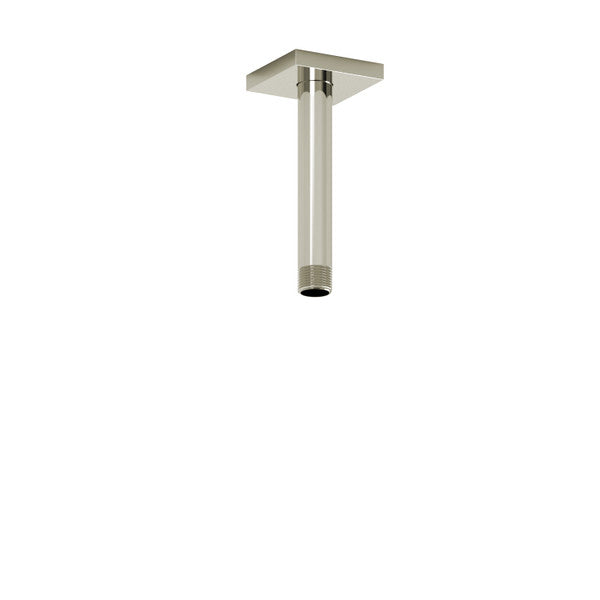 Ceiling-mounted shower arm with a square base