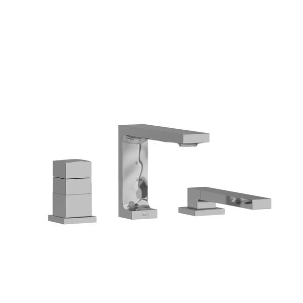 Modern chrome faucet set with handles