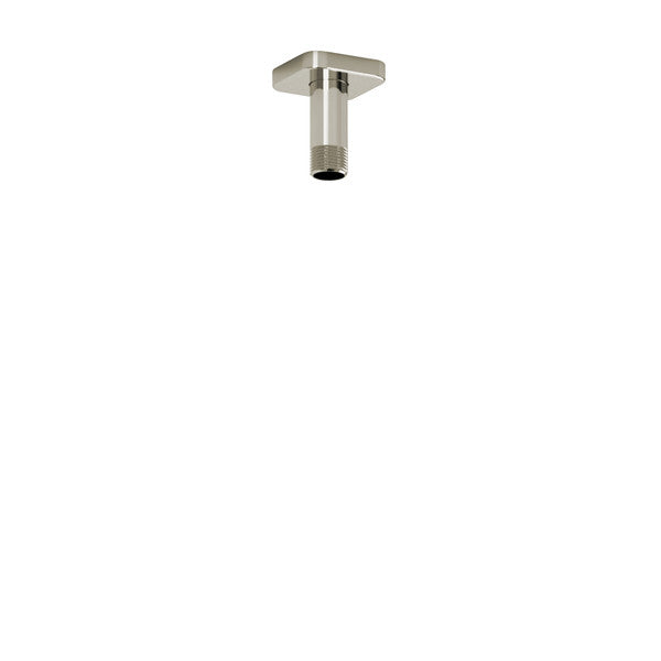 Chrome ceiling-mounted shower arm