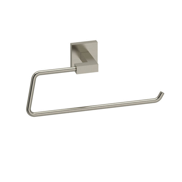 Metal towel holder mounted on a wall