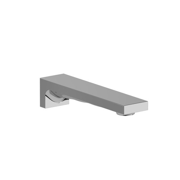 Modern square bathroom faucet spout in chrome finish