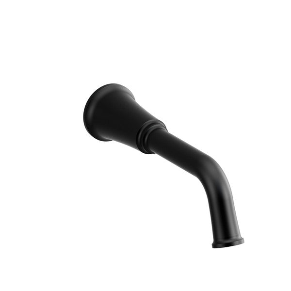 Black faucet spout