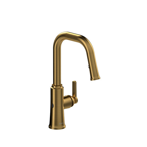 Modern gold kitchen faucet