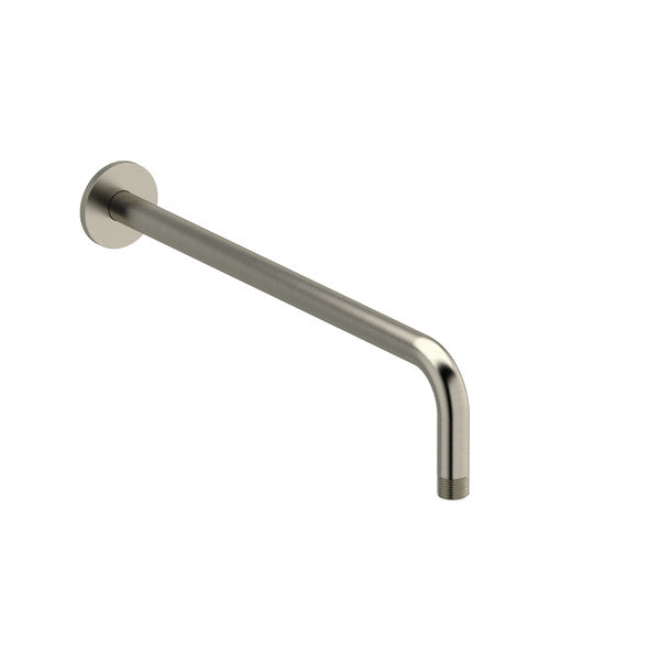 Wall-mounted metallic shower arm