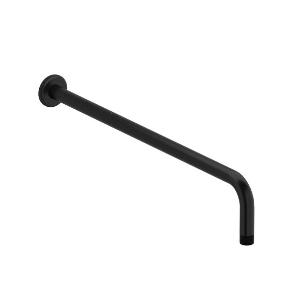 Black grab bar with a curved design