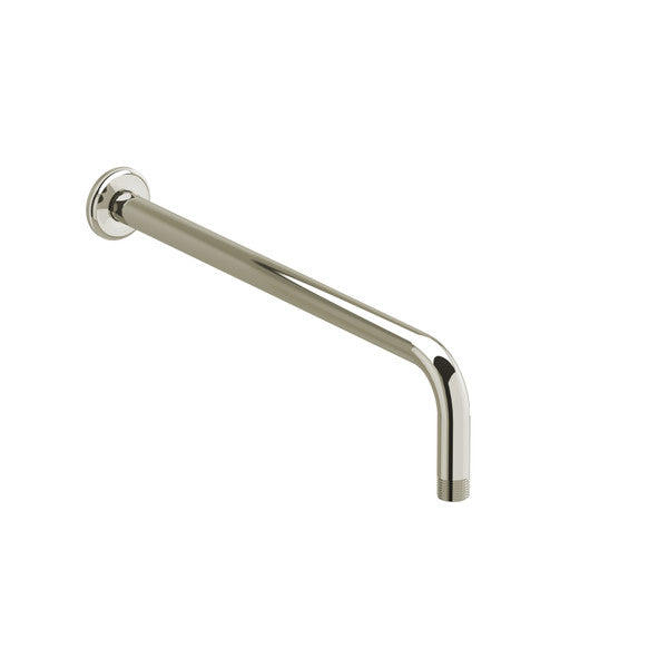 Polished chrome wall-mounted faucet spout