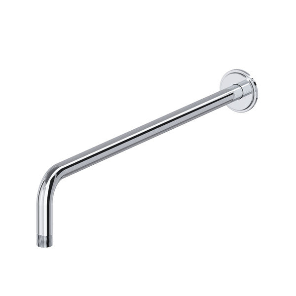 Chrome shower arm with wall mount