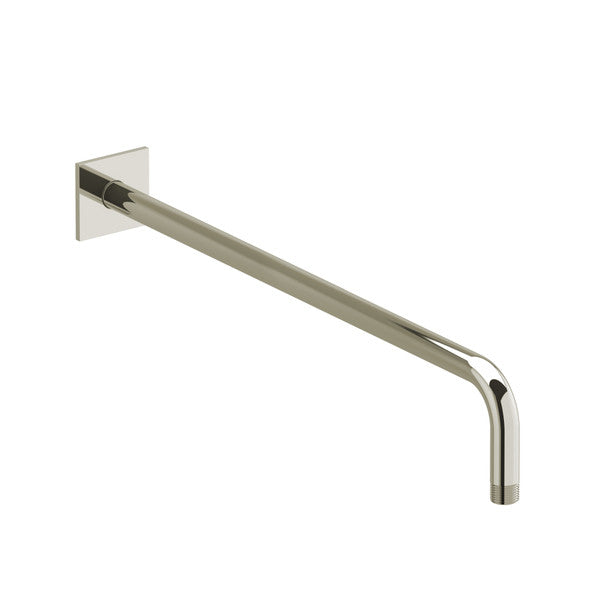 Wall-mounted metal pipe with a squared base and angled design