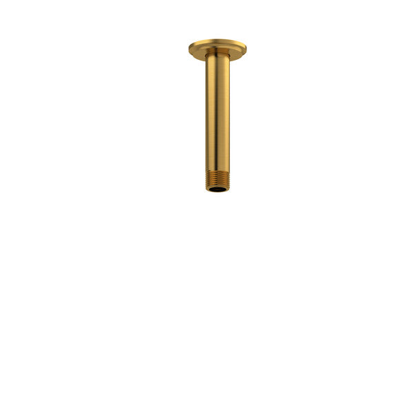 Gold metal tube with a flat top