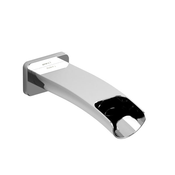 Modern chrome faucet spout
