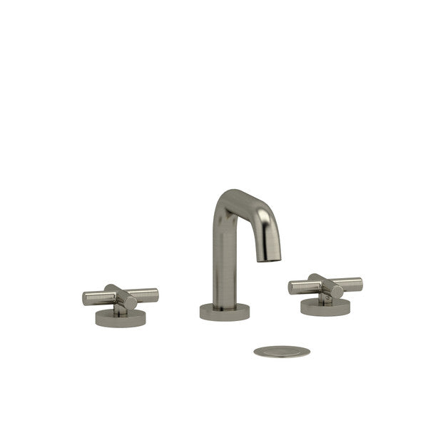 Modern faucet set with two handles and a spout