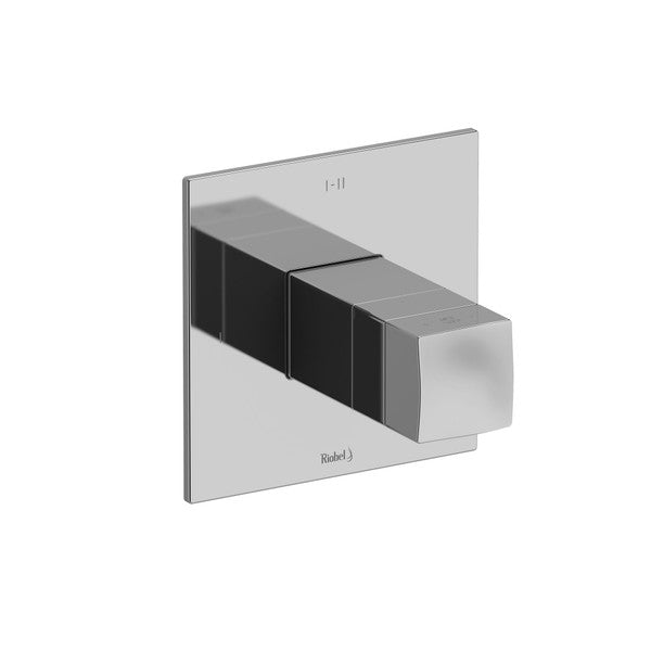 Modern wall-mounted faucet with a sleek design.