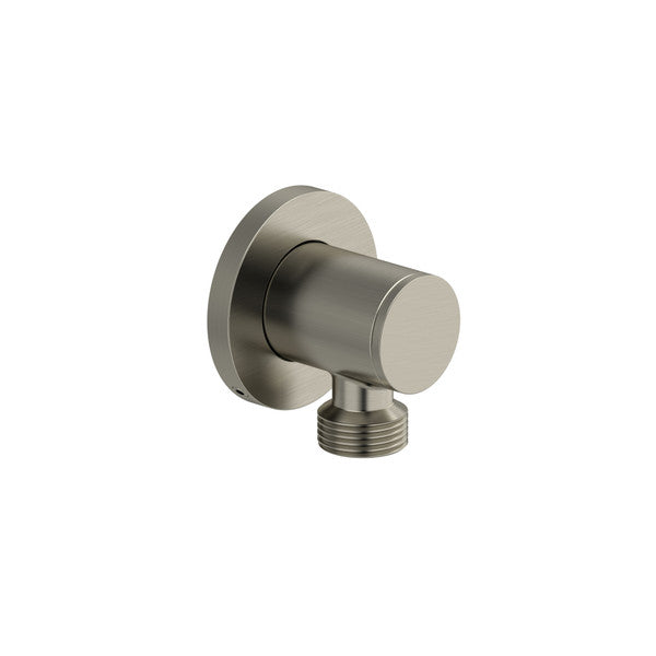 Modern wall-mounted faucet with a sleek design and a round base