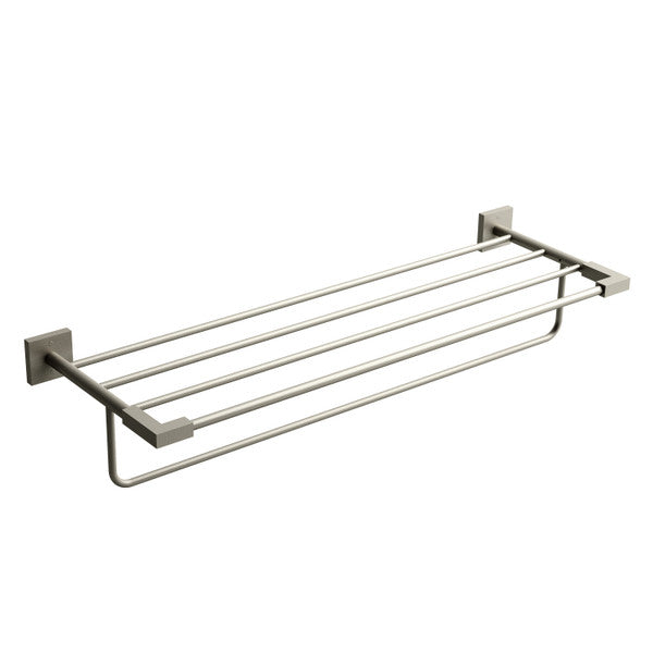 Metal towel rack with four horizontal bars