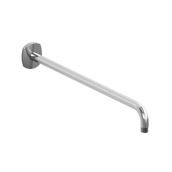 Chrome grab bar mounted on a wall