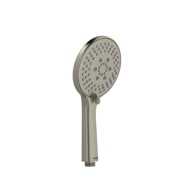 Modern stainless steel showerhead with multiple spray settings
