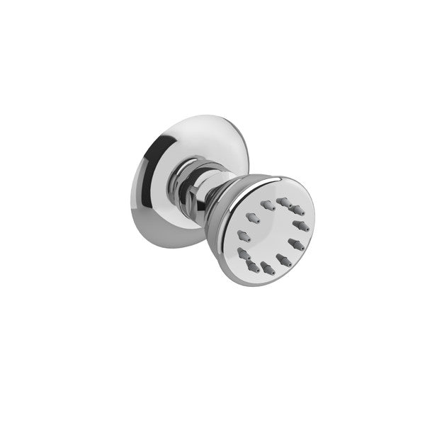 Polished chrome showerhead with multiple nozzle openings