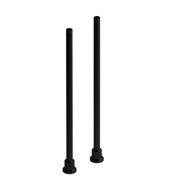 Two black vertical poles