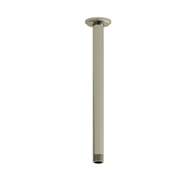 A vertical metal pipe with a circular flange at the top