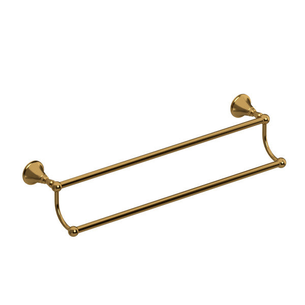 Gold double towel bar