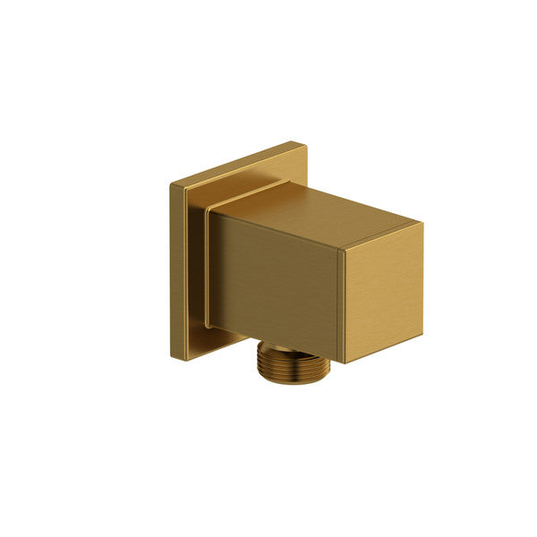 Brass wall-mounted shower outlet elbow