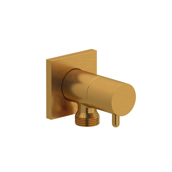 Modern wall-mounted gold faucet