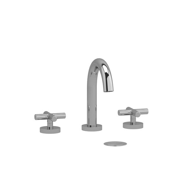 Modern chrome faucet with two handles