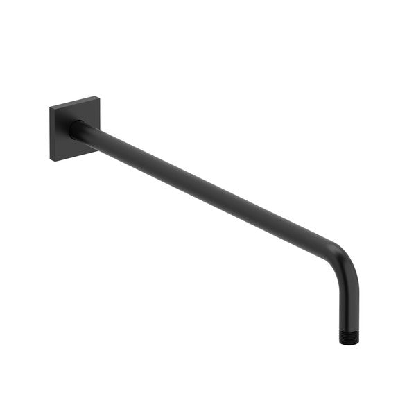 Black towel bar with a sleek, modern design.