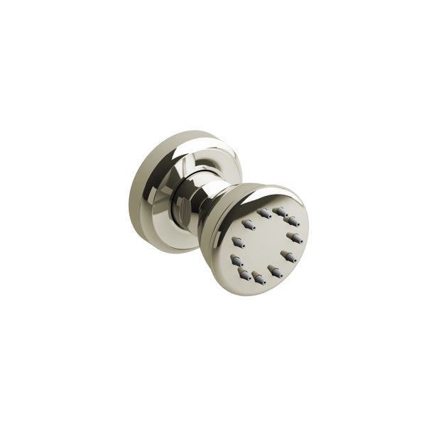 Shiny chrome faucet handle