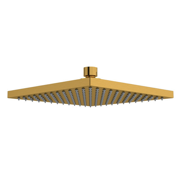Gold square shower head with multiple nozzles