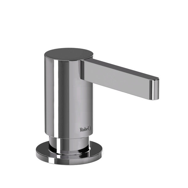 Modern chrome faucet with a sleek lever design