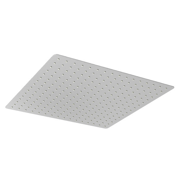 Flat, rectangular ceiling panel with a perforated surface.