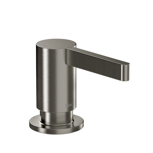 Modern soap dispenser with a sleek design and lever handle