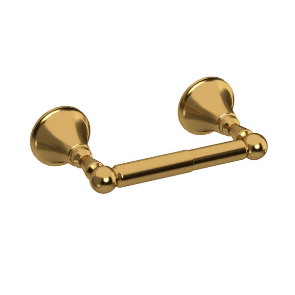 Gold-colored grab bar with rounded ends