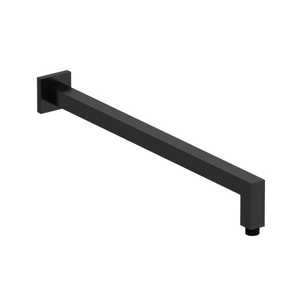 Black rectangular wall-mounted shelf bracket