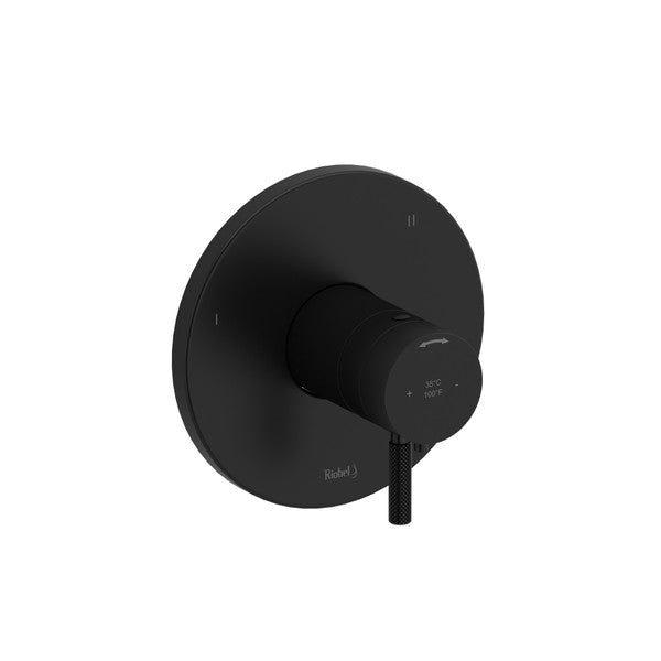 Modern black wall-mounted faucet