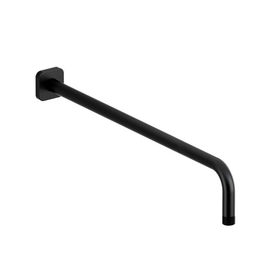 Black wall-mounted right-angled shower arm