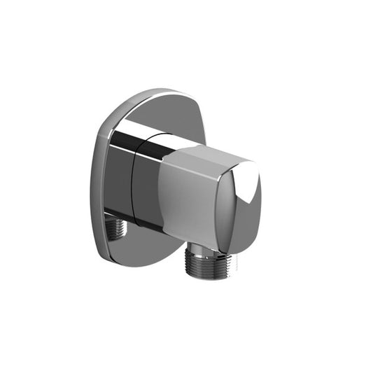 Chrome shower wall outlet