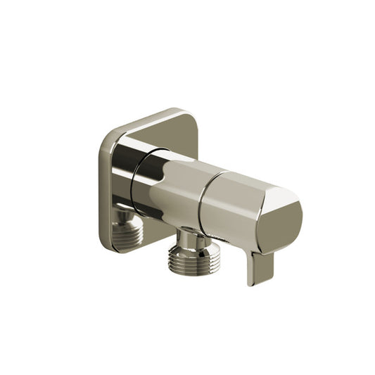 Chrome wall-mounted faucet